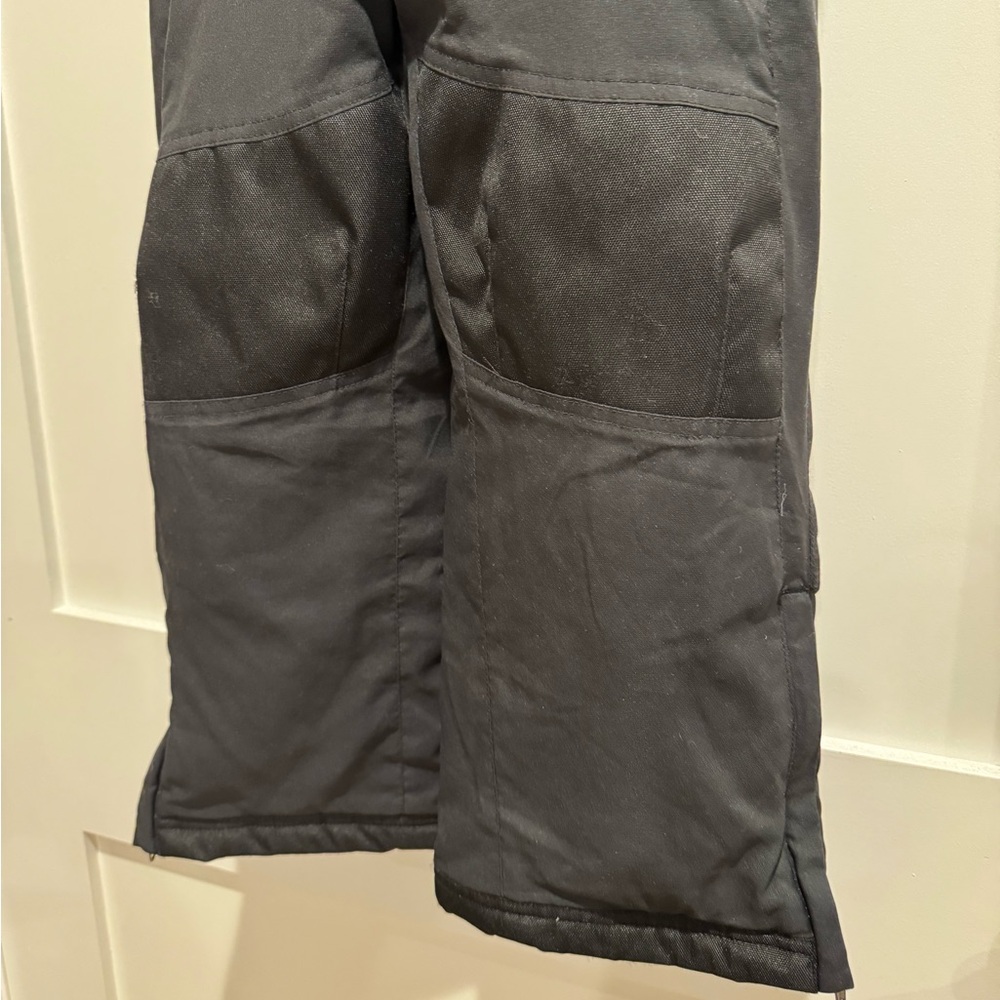 LL BEAN kid’s Insulated Snow Bib Pants. Size 6x-7. Black color. - Picture 4 of 7
